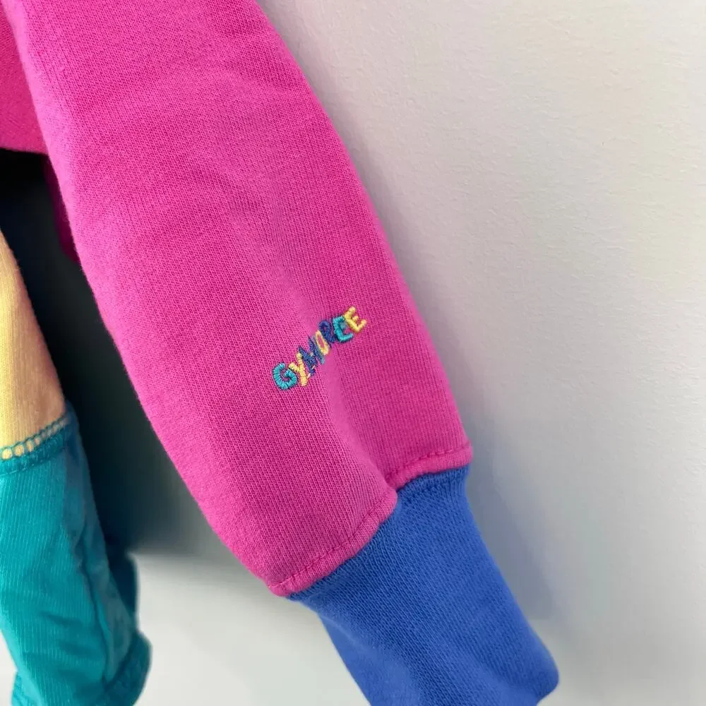 Vintage Gymboree Color Block Long Sleeve T-Shirt Small 2-3